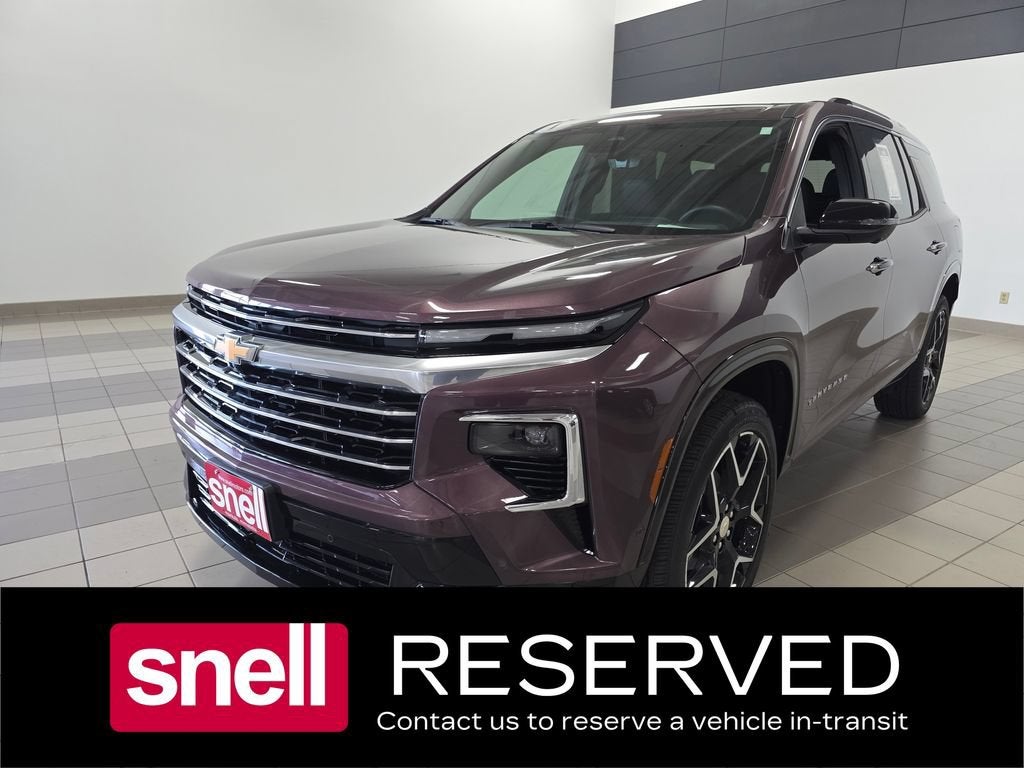 2026 Chevrolet Traverse High Country in Stardust Metallic — front three-quarter view