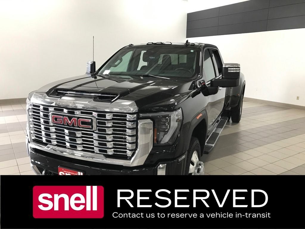2024 GMC Sierra 3500 HD Denali DRW in Onyx Black — front three-quarter view
