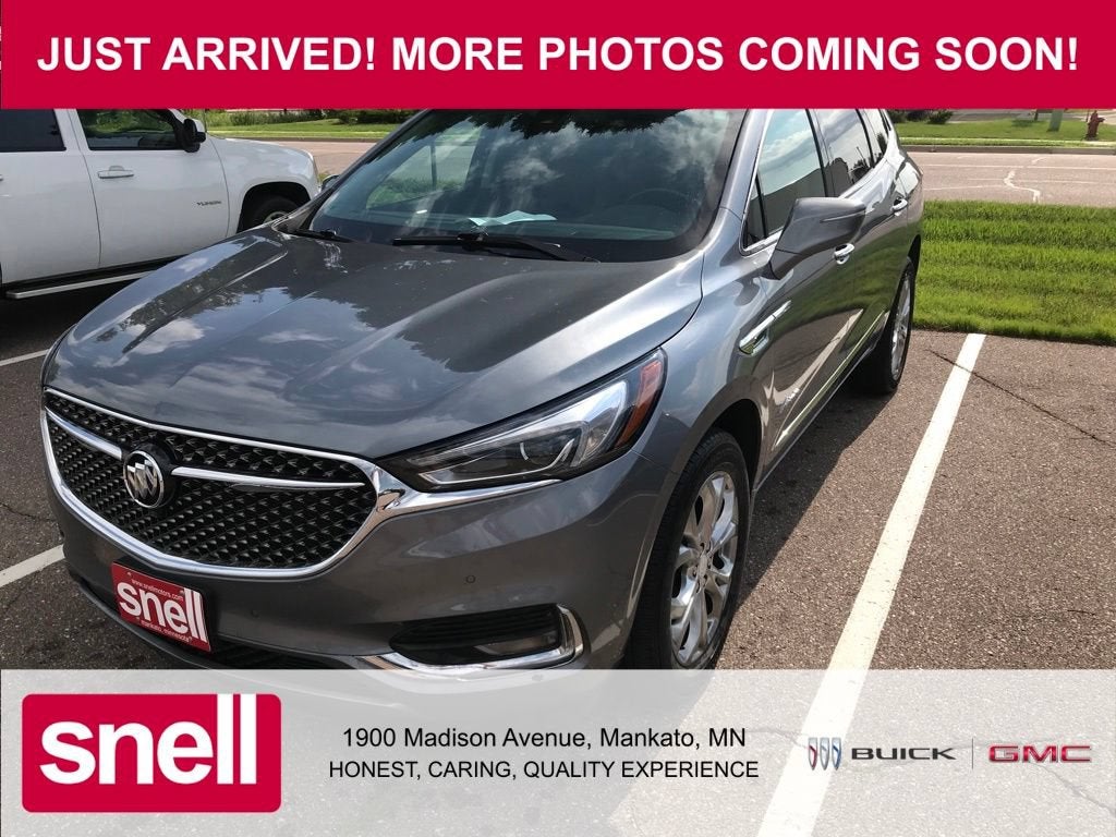 2020 Buick Enclave Avenir in Satin Steel Metallic — front three-quarter view